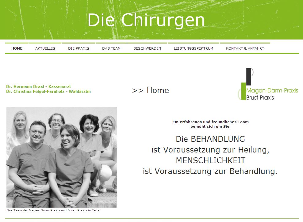 Telefonansagen "Die Chriurgen"